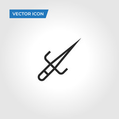 Sai dagger vector icon