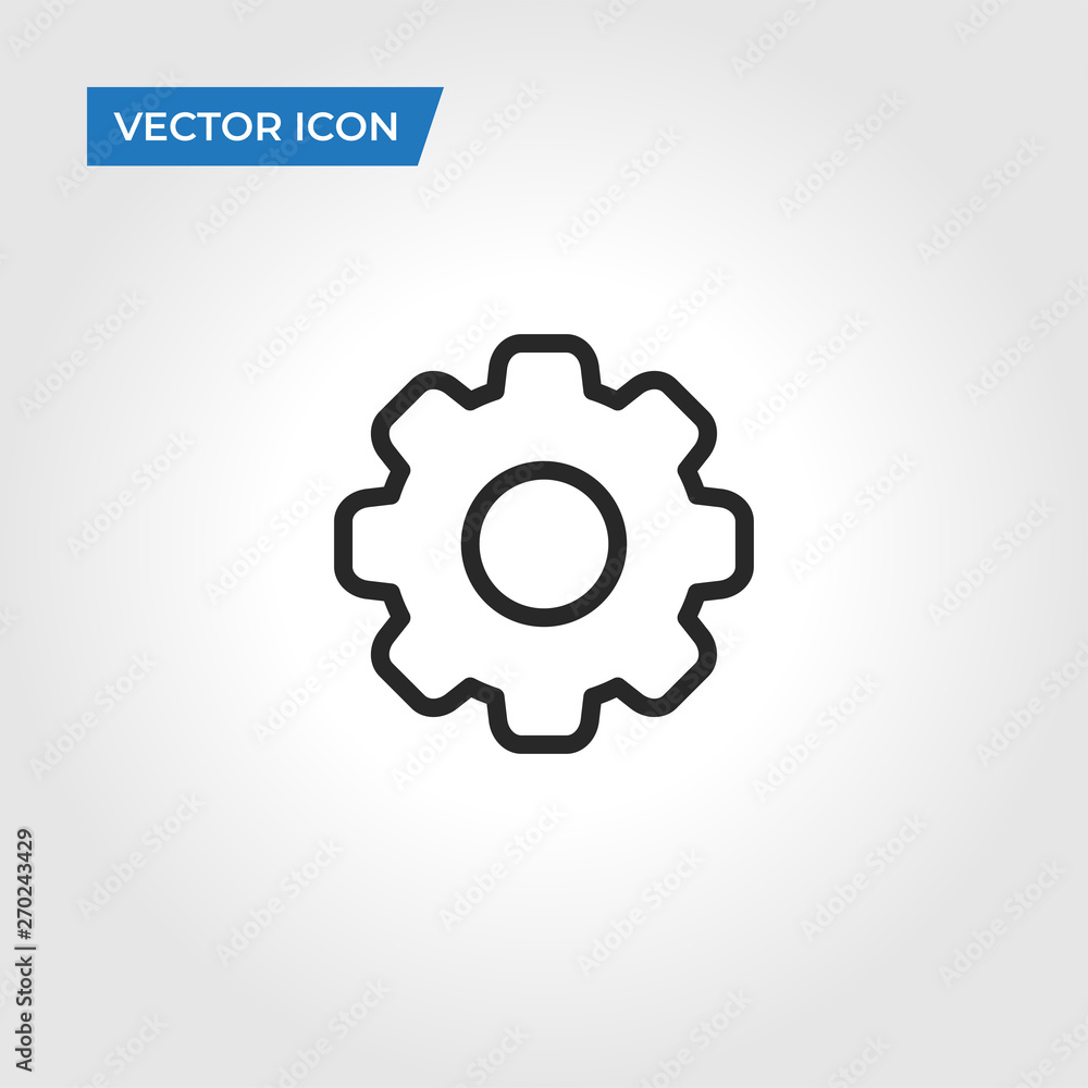 Poster setting vector icon