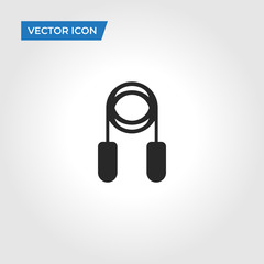 Skipping rope vector icon