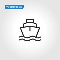 Ship vector icon