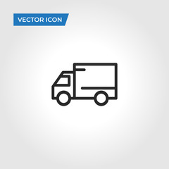 Delivery truck vector icon