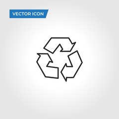 Recycle vector icon