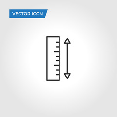 Ruler vector icon