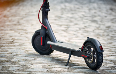 The electric scooter is the most environmentally friendly means of transport on the street.
