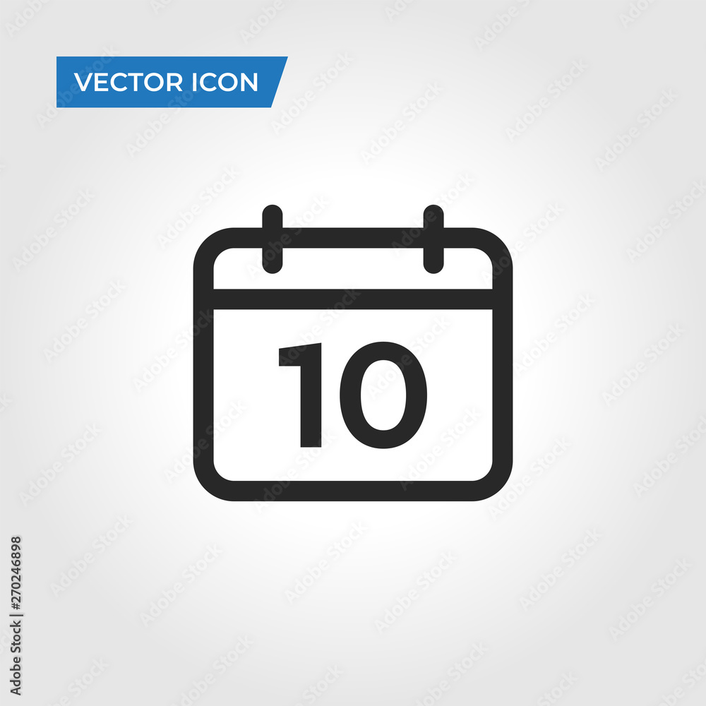 Poster date icon isolated on white background. date icon in trendy design style. date vector icon modern an