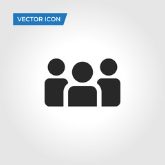 Group icon isolated on white background. Group icon in trendy design style. Group vector icon modern and simple flat symbol for web site, mobile app, UI. Group icon vector illustration, EPS10.