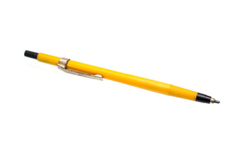 Clutch-type pencil on white background