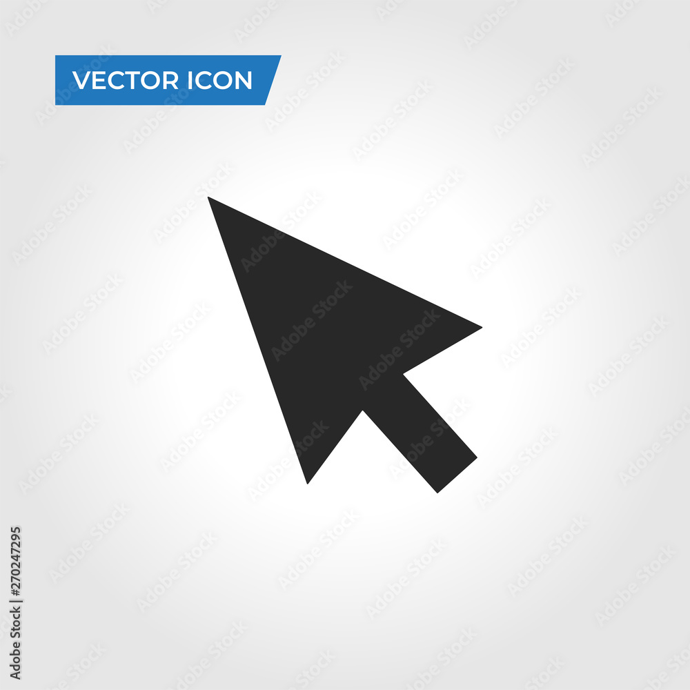 Poster cursor icon isolated on white background. cursor icon in trendy design style. cursor vector icon mod