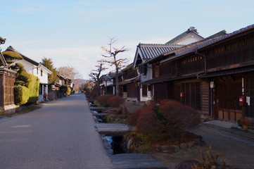 Japan old Post town Retro