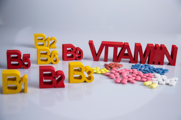 Pigment, tablet or pill. A collection of medicines and vitamins. Dietary supplementation