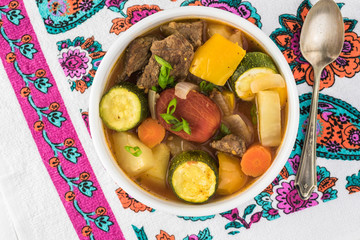 Hungarian soup goulash.