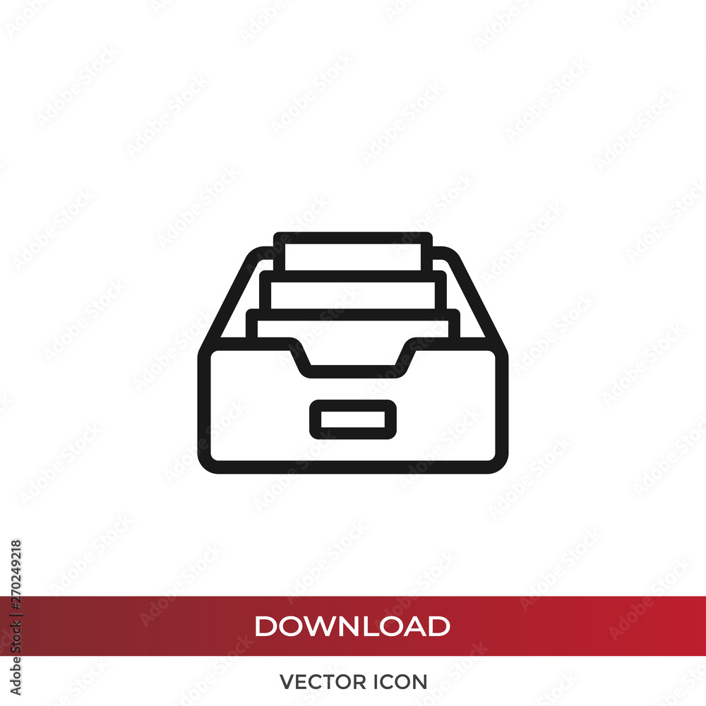 Poster inbox vector icon
