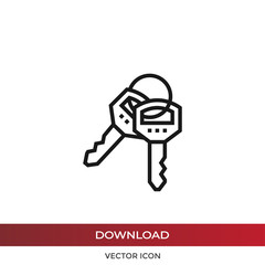 Keys vector icon