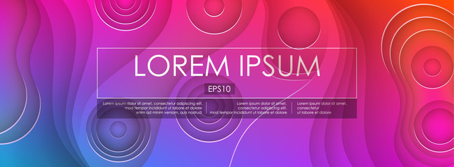 Abstract Colorful Fluid and Liquid Creative Templates. Used on Flyers Banners Web Poster Booklet Card Brochure. Gradient Geometric Design Memphis Trendy Creative Colors. Vector illustration. EPS 10.