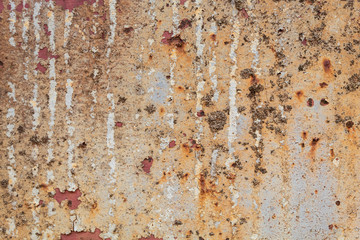 Old Weathered Corrugated Rusty Metal Texture
