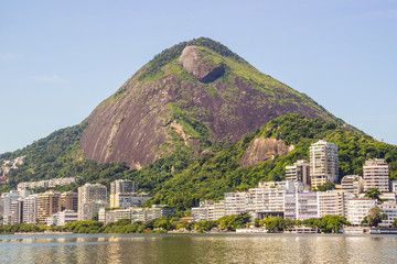 hill of the goats - stone of the Maroca - Lagoa Rodrigo de Freitas - Rio de Janeiro.