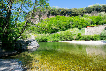 Die Ardéche bei Labeaume in Frankreich