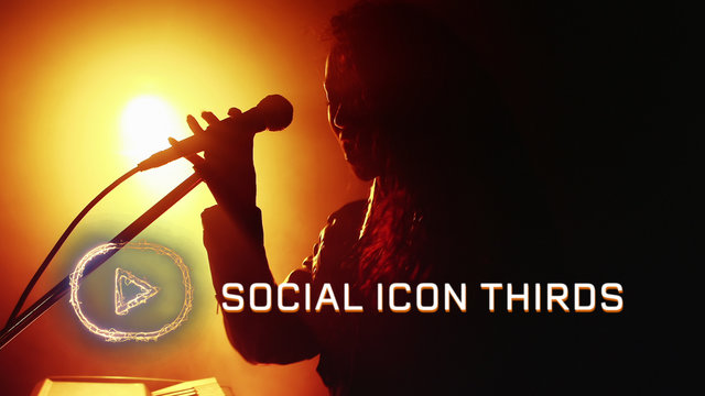 Social Icons Lower Third