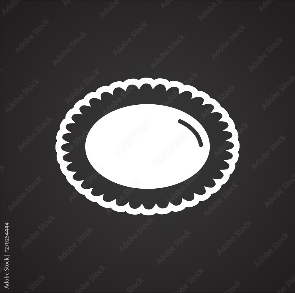 Poster cookie icon on background for graphic and web design. simple vector sign. internet concept symbol fo