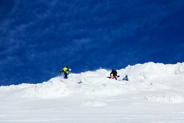 Naklejka na ściany i meble Mountain Ski in Russia