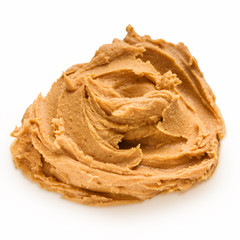 Peanut butter on white