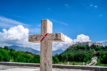Monte Cassino Polish war cemetery - obrazy, fototapety, plakaty