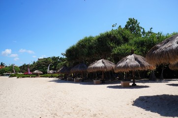 At the beach in Bali	