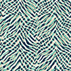 Abstracted over-scaled zebra print. Light and dark contrast. Overlaid wild animal skin seamless pattern.
