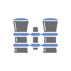 Fototapeta premium Binocular icon on background for graphic and web design. Simple vector sign. Internet concept symbol for website button or mobile app.