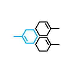 Fototapeta premium Molecule icon on background for graphic and web design. Simple vector sign. Internet concept symbol for website button or mobile app.