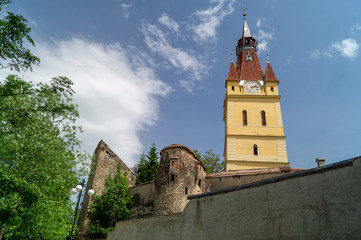 Fototapeta premium Evangelical Fortified Church from Cristian, Brasov, Transylvania, Romania 