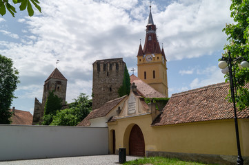 Obraz premium Evangelical Fortified Church from Cristian, Brasov, Transylvania, Romania 