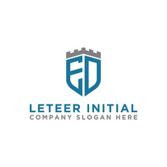Obraz premium Letter ED Initial icon / Monogram.- Vector inspiration logo design - Vector