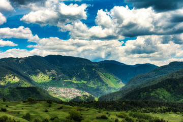 Small village Gyovren in Rhodope mountain, Bulgaria