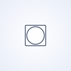 Spin and dry, vector best gray line icon
