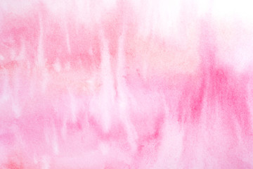watercolor background filled pink. on textured watercolor paper paint