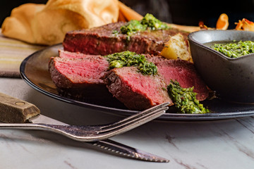 Chimichurri Steak and Potatoes