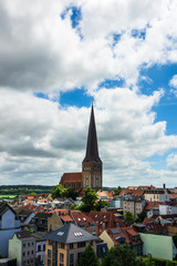Blick auf die Hansestadt Rostock