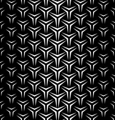 Vector seamless texture. Modern monochrome geometric background. Lattice with hexagonal cells.