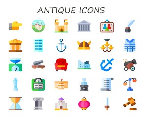 antique icon set