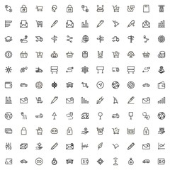 Online delivery line icon set. Collection of high quality black outline logo for web site design and mobile apps. Delivery vector illustration on a white background
