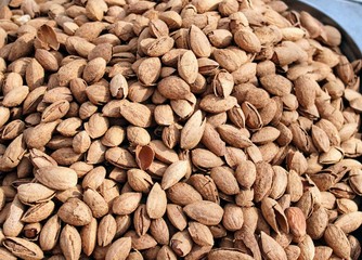 Almond seeds roasted and salted