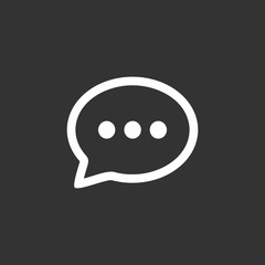 chat bubble message icons symbols vector