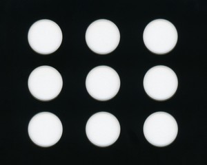 black steel background with holes