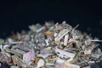 Various kitchen spices in close-up and in the best quality