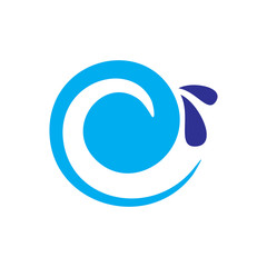 Wave icon on background for graphic and web design. Simple vector sign. Internet concept symbol for website button or mobile app.