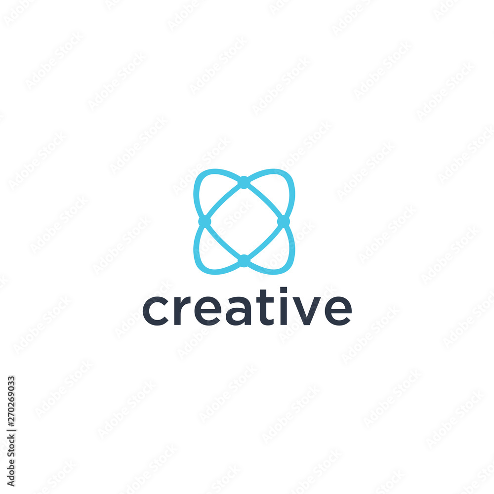Poster abstract logo. minimalistic logo design. creative logo. beautiful and simple element.