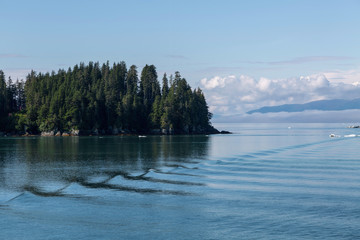 Beautiful seascape near Sawyer Glacier, Alaska