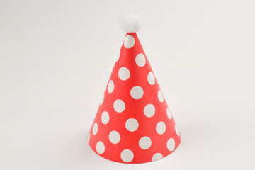Birthday cap isolated on white background.