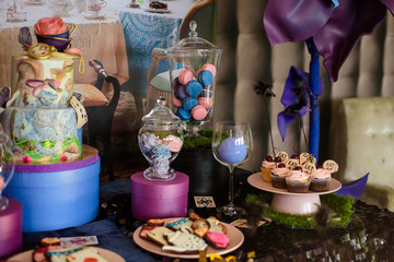 Decorations for a mad tea party Alice in Wonderland